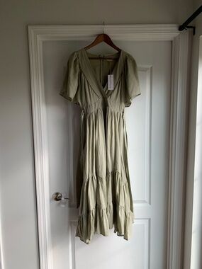 Neuflora Arabella Dress in sage green